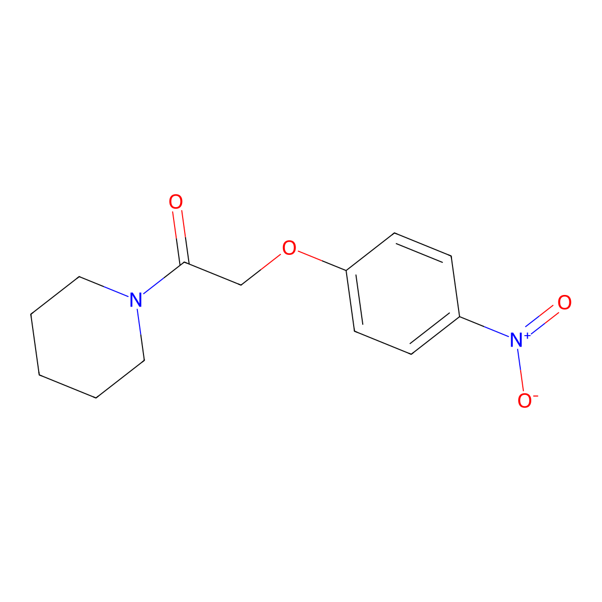 2-(4-Nitrophenoxy)-1-(piperidin-1-YL)ethanone molecular structure, CAS 50508-35-5