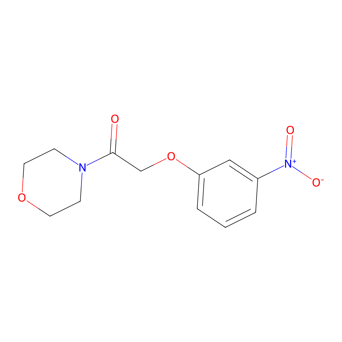 4-[(3-Nitrophenoxy)acetyl]morpholine molecular structure, CAS 50508-38-8
