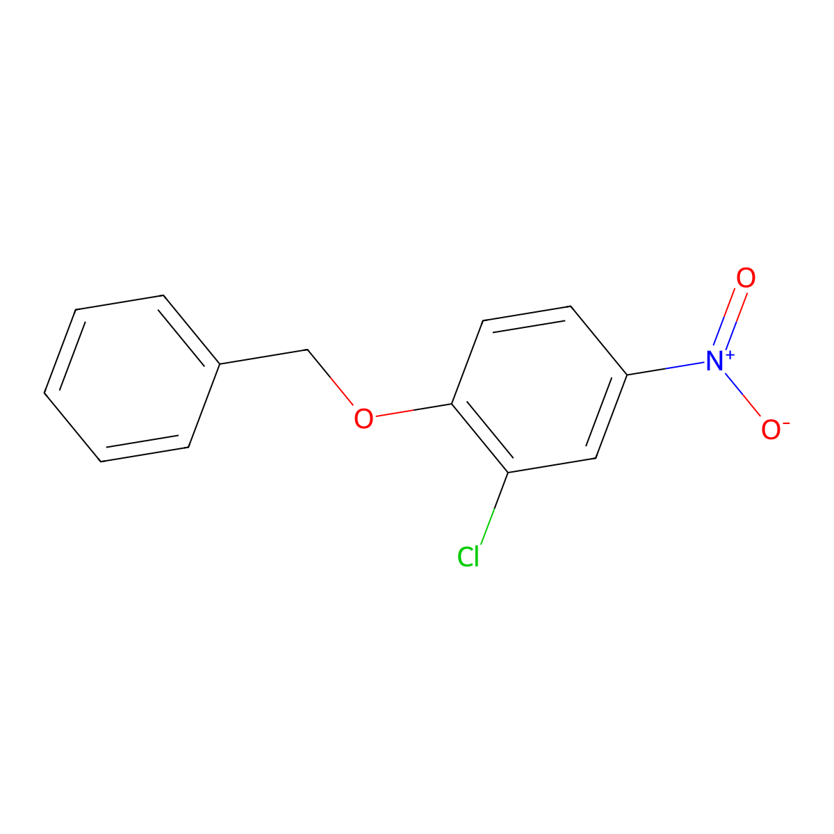 4-Benzyloxy-3-chloronitrobenzene molecular structure, CAS 50508-54-8