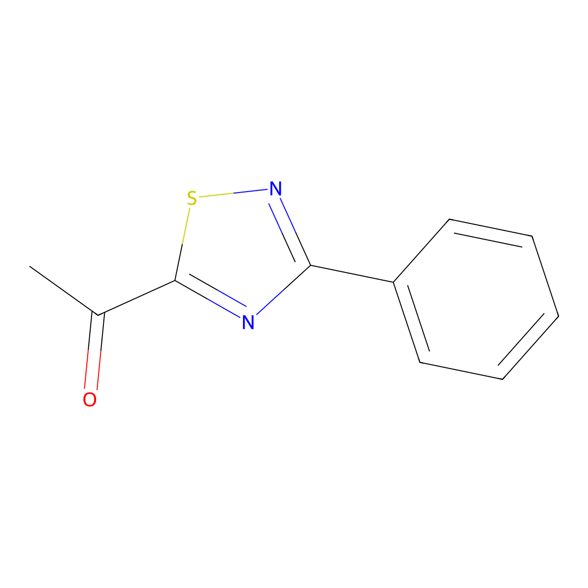 1-(3-Phenyl-1,2,4-thiadiazol-5-yl)ethan-1-one molecular structure, CAS 505081-76-5
