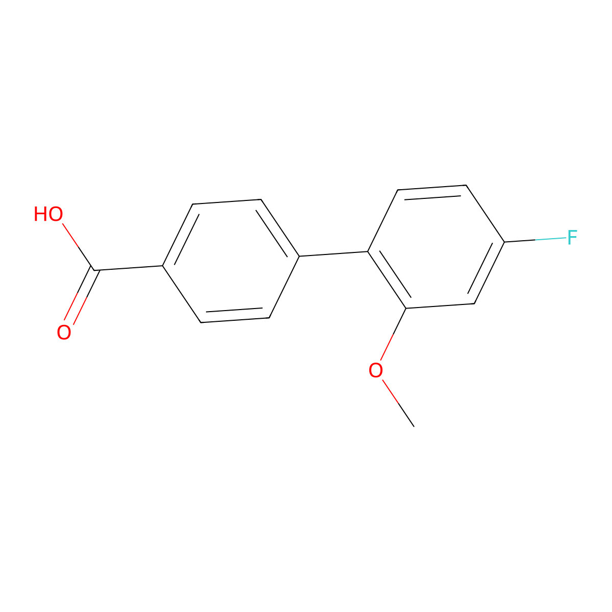 4-(4-Fluoro-2-methoxyphenyl)benzoic acid molecular structure, CAS 505082-88-2