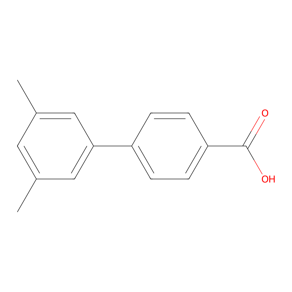 4-(3,5-dimethylphenyl)benzoic Acid molecular structure, CAS 505082-92-8
