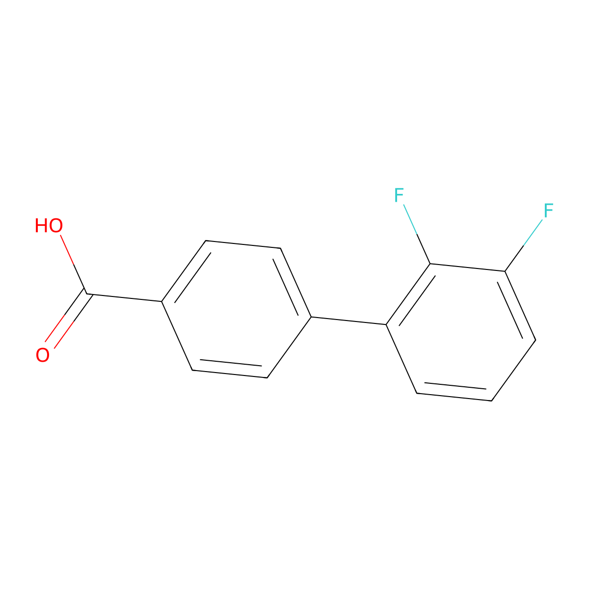 4-(2,3-Difluorophenyl)benzoic acid molecular structure, CAS 505082-93-9