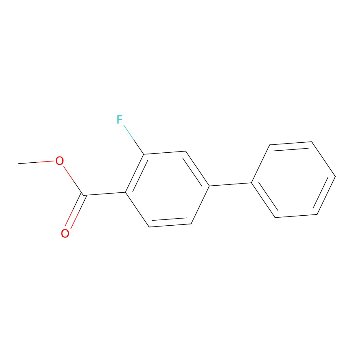 Methyl 2-fluoro-4-phenylbenzoate molecular structure, CAS 505083-19-2