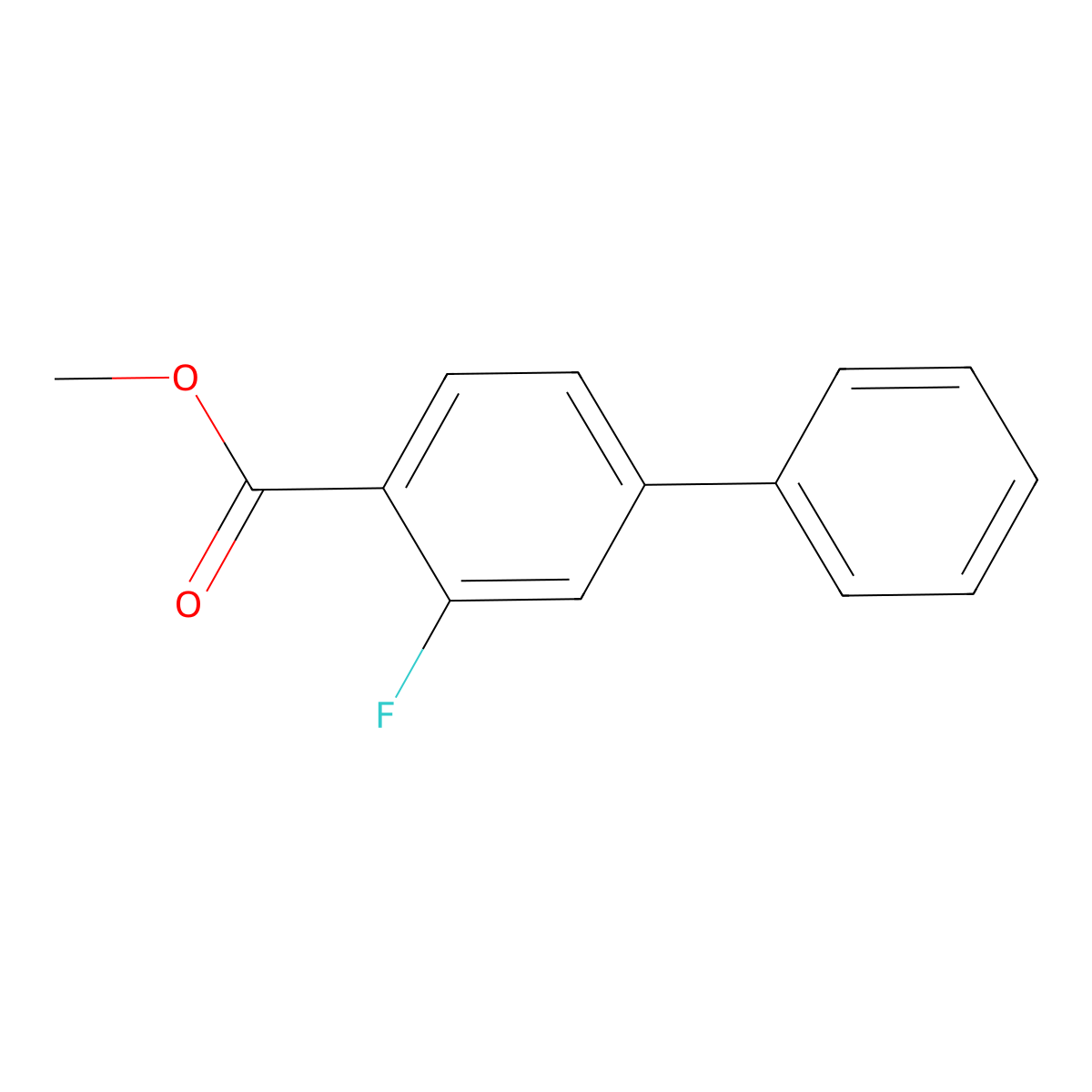 Methyl 2-fluoro-4-phenylbenzoate molecular structure, CAS 505083-19-2
