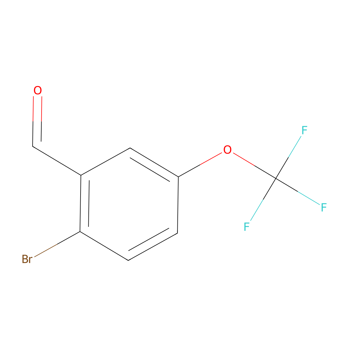 2-Bromo-5-(trifluoromethoxy)benzaldehyde molecular structure, CAS 505084-61-7