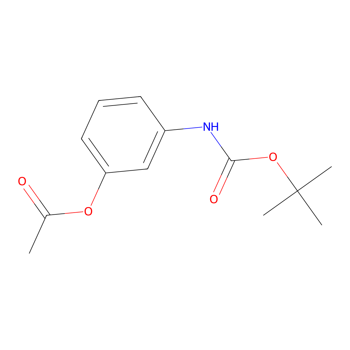 3-((tert-Butoxycarbonyl)amino)phenyl acetate molecular structure, CAS 505085-16-5