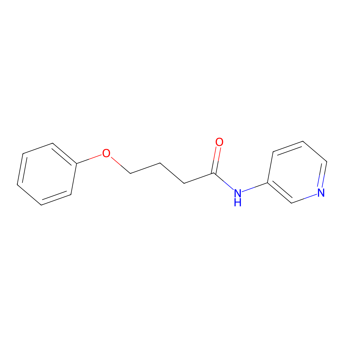 4-phenoxy-N-pyridin-3-ylbutanamide molecular structure, CAS 505088-68-6