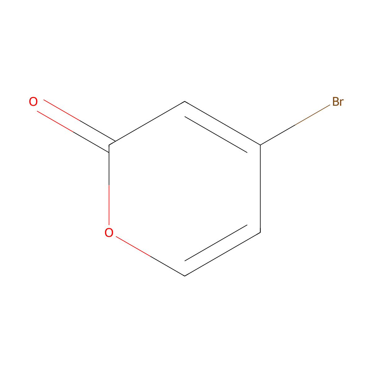 4-Bromo-pyran-2-one molecular structure, CAS 505097-65-4