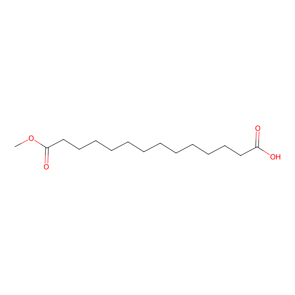 14-Methoxy-14-oxotetradecanoic acid molecular structure, CAS 50515-99-6