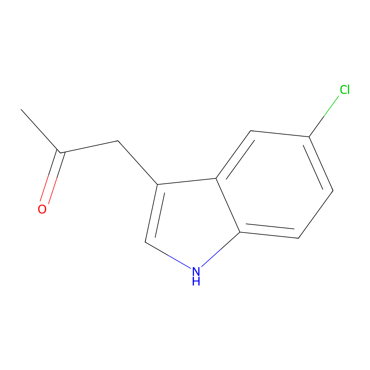 1-(5-chloro-1H-indol-3-yl)propan-2-one molecular structure, CAS 50526-25-5