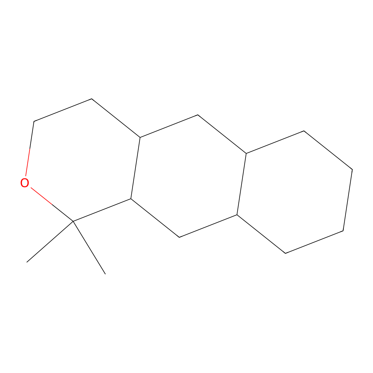 1H-Naphtho(2,3-c)pyran, dodecahydro-1,1-dimethyl- molecular structure, CAS 50526-52-8