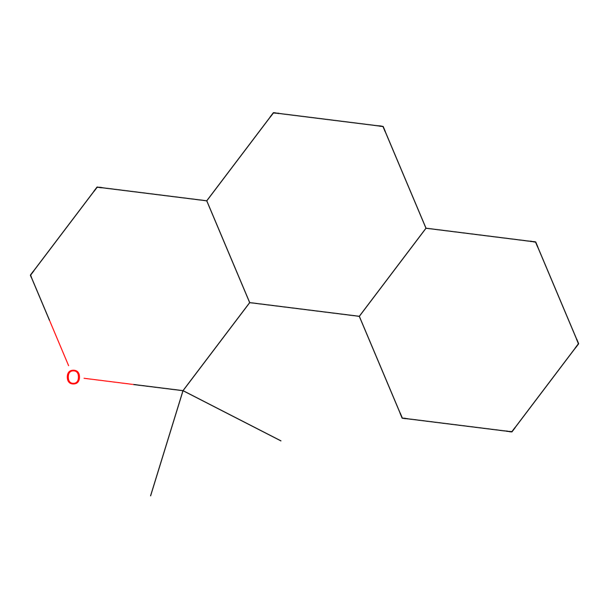 1H-Naphtho[1,2-c]pyran, dodecahydro-1,1-dimethyl- molecular structure, CAS 50526-53-9