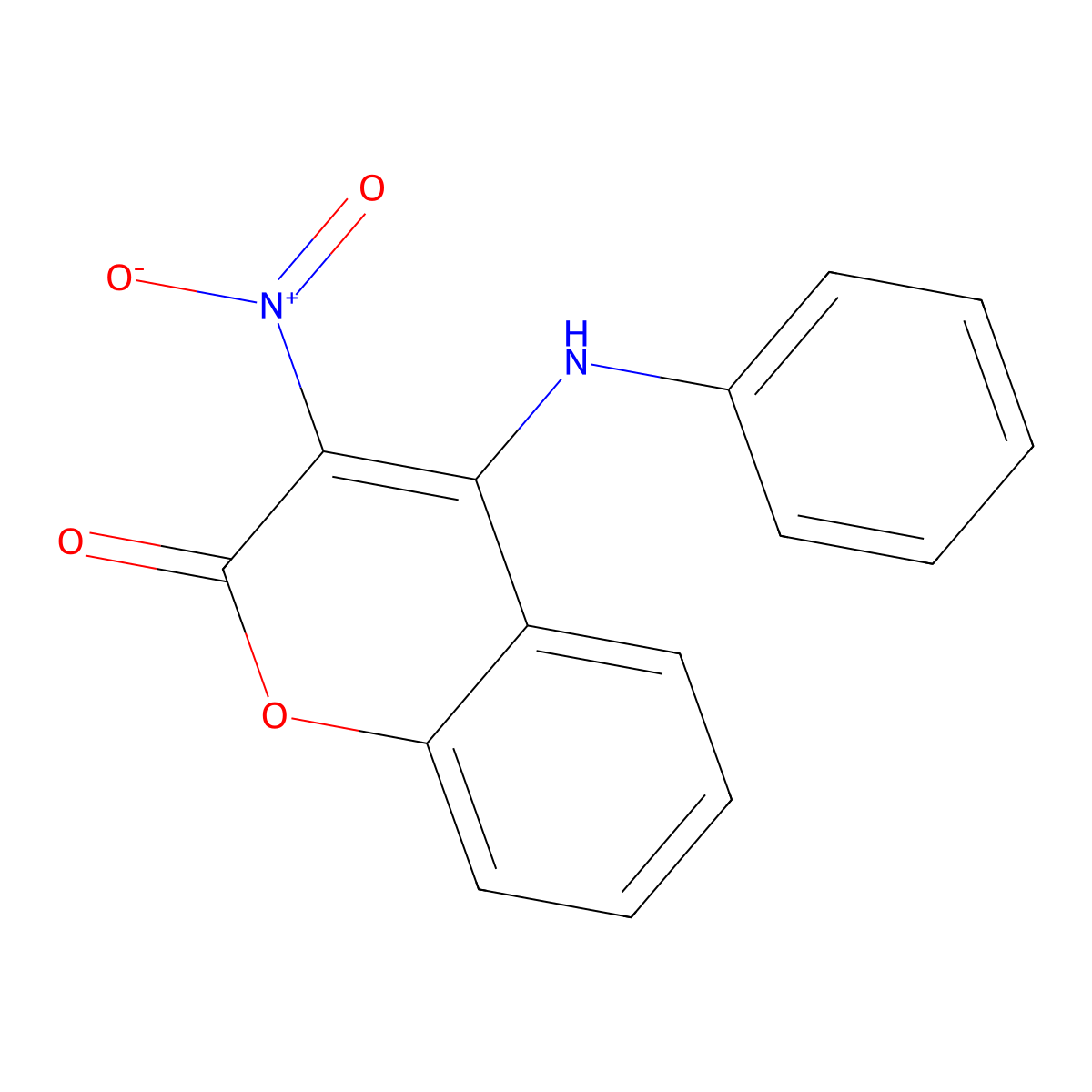 Coumarin, 4-anilino-3-nitro- molecular structure, CAS 50527-30-5