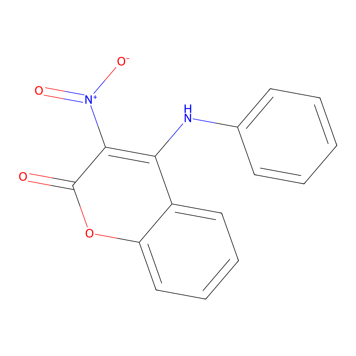 Coumarin, 4-anilino-3-nitro- molecular structure, CAS 50527-30-5