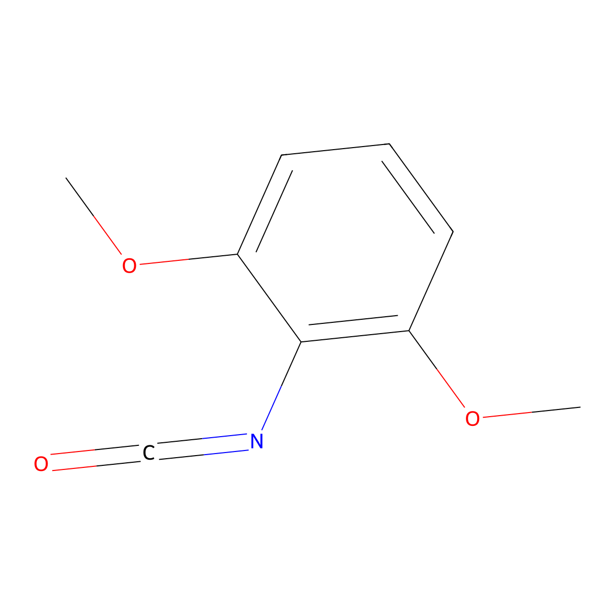 2-Isocyanato-1,3-dimethoxybenzene molecular structure, CAS 50528-53-5