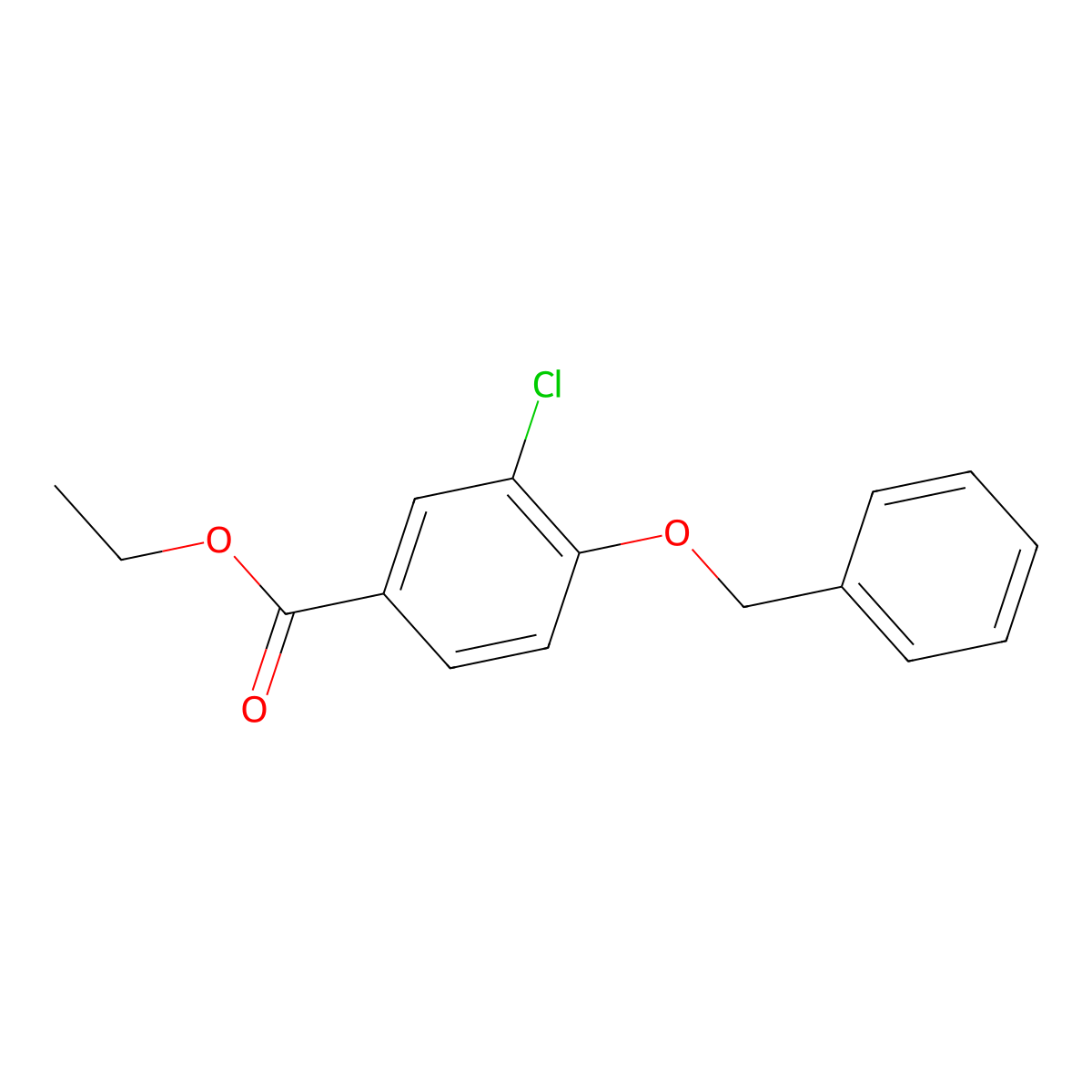 Ethyl 4-(benzyloxy)-3-chlorobenzoate molecular structure, CAS 50529-42-5