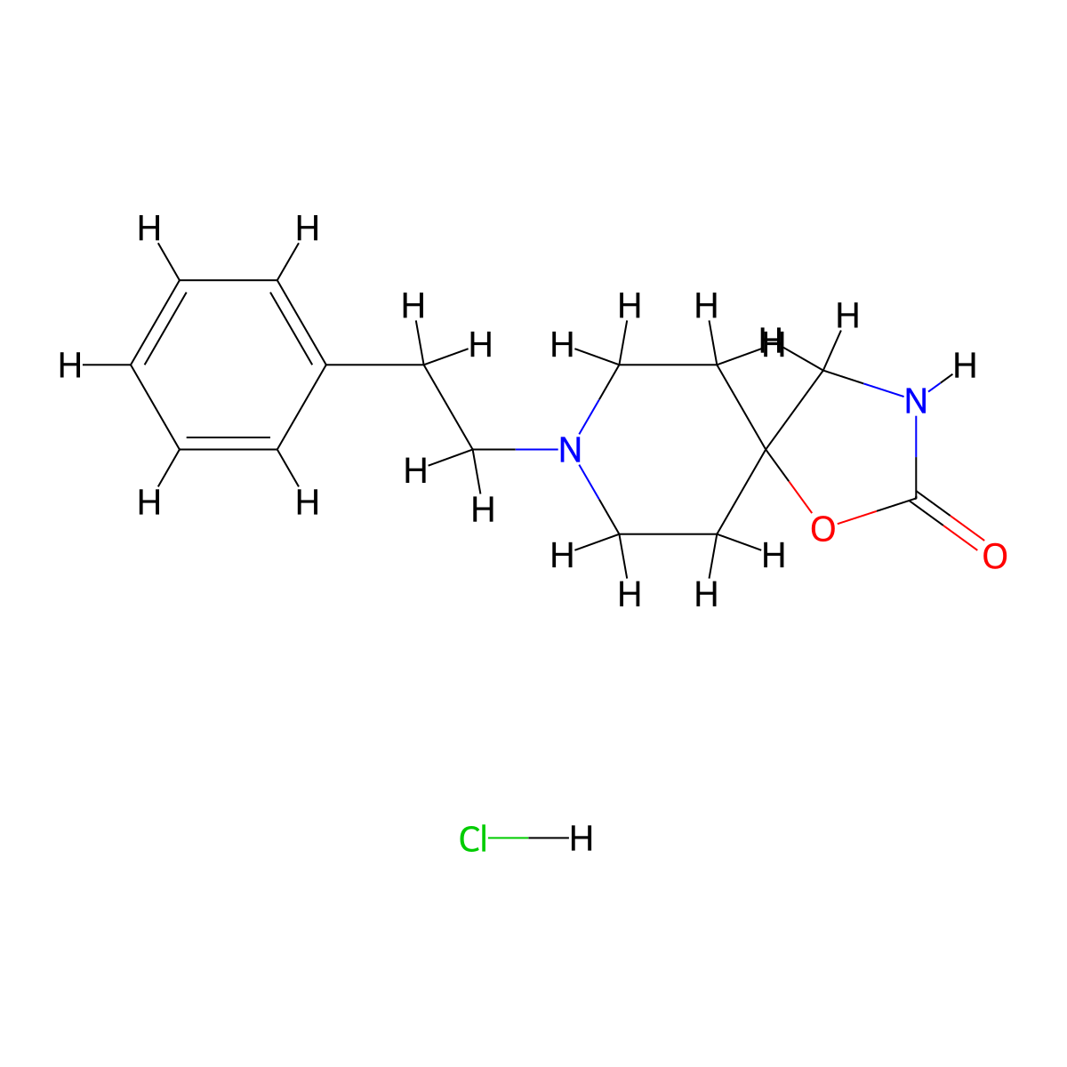 Fenspiride Hydrochloride molecular structure, CAS 5053-08-7