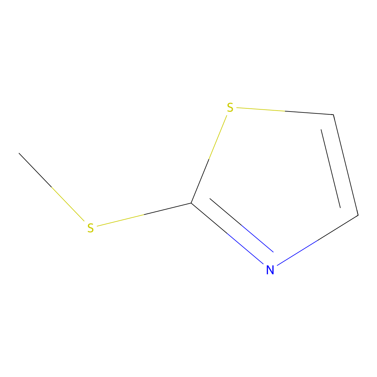 2-(Methylthio)thiazole molecular structure, CAS 5053-24-7