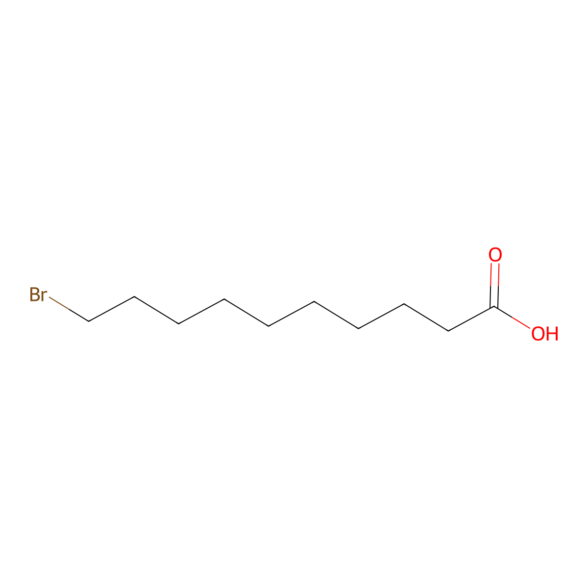 10-Bromodecanoic Acid molecular structure, CAS 50530-12-6