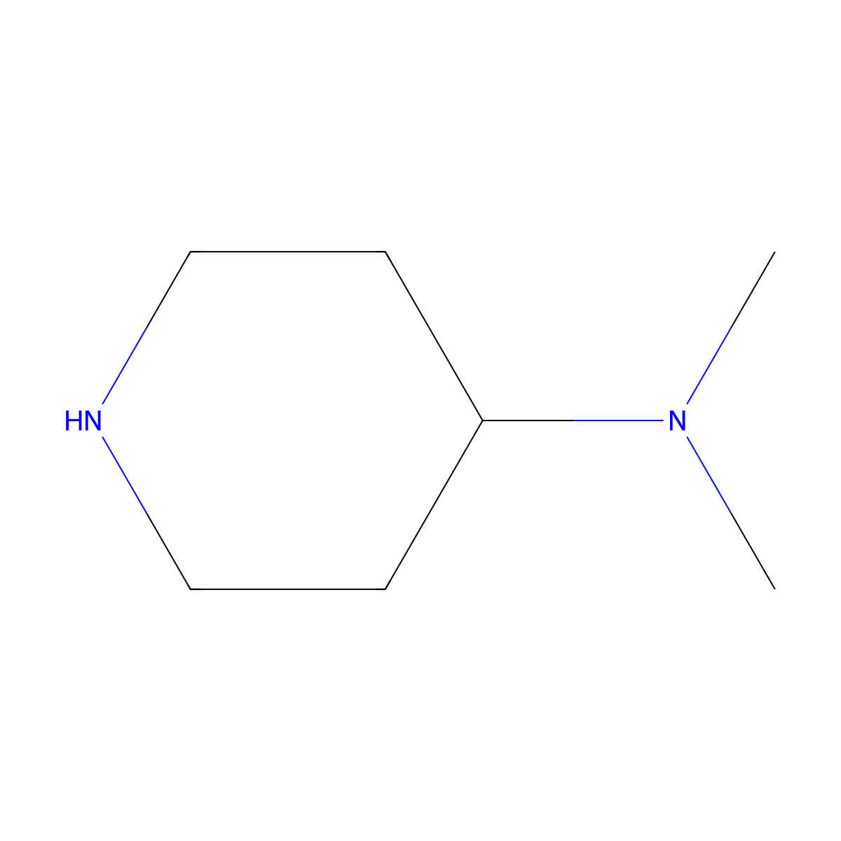 N,N-Dimethylpiperidin-4-amine molecular structure, CAS 50533-97-6