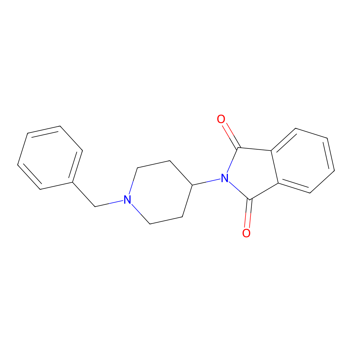 1-Benzyl-4-phthalimidopiperidine molecular structure, CAS 50534-33-3