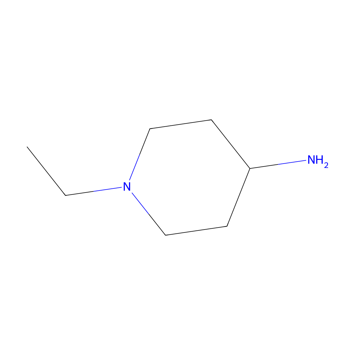 1-Ethylpiperidin-4-amine molecular structure, CAS 50534-45-7