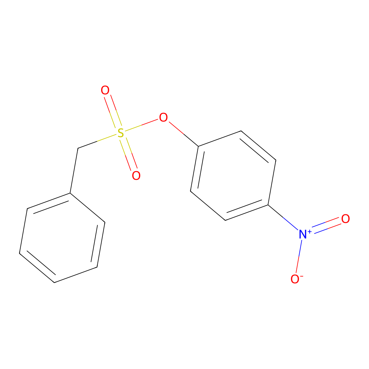 4-Nitrophenyl phenylmethanesulfonate molecular structure, CAS 50534-57-1