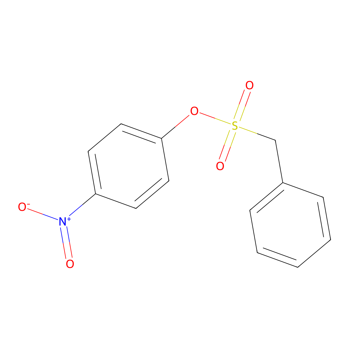 4-Nitrophenyl phenylmethanesulfonate molecular structure, CAS 50534-57-1