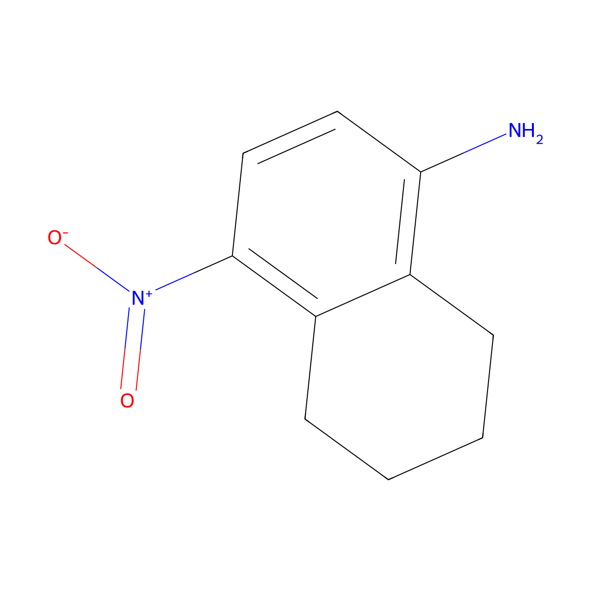 4-Nitro-5,6,7,8-tetrahydro-1-naphthalenamine molecular structure, CAS 50537-01-4
