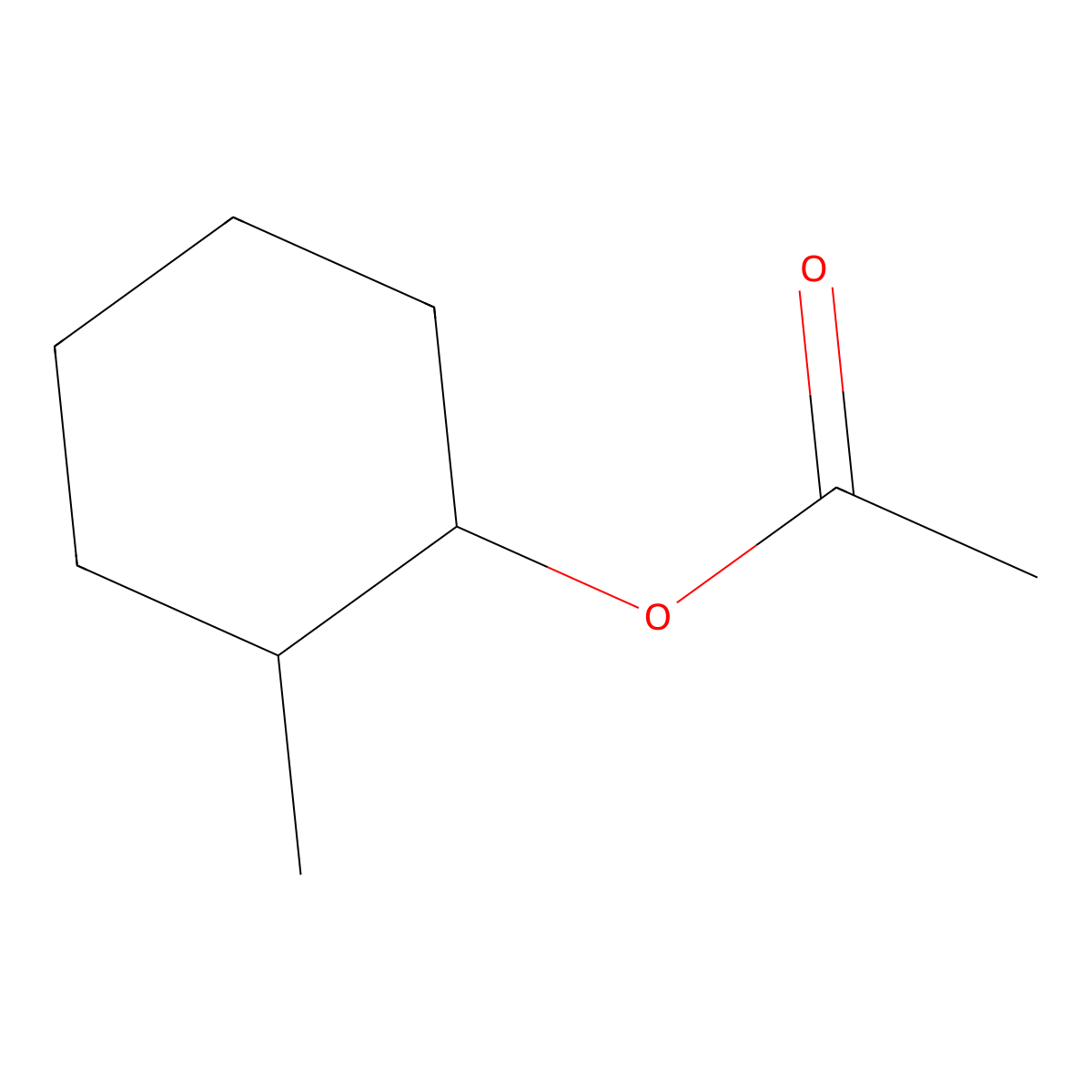 2-Methylcyclohexyl acetate molecular structure, CAS 50539-19-0