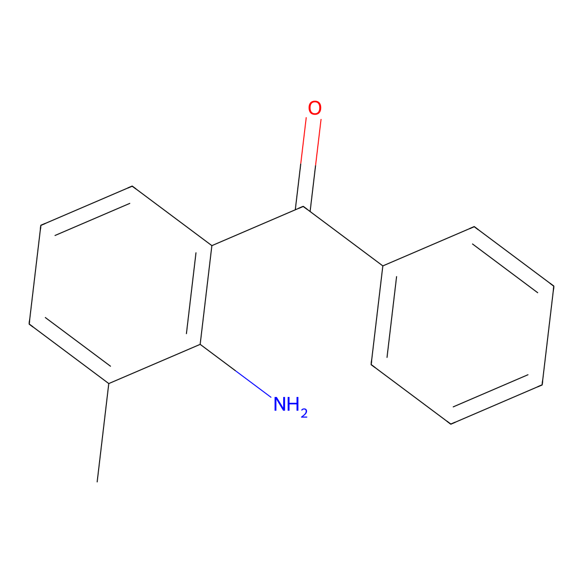 Methanone, (2-amino-3-methylphenyl)phenyl- molecular structure, CAS 5054-32-0