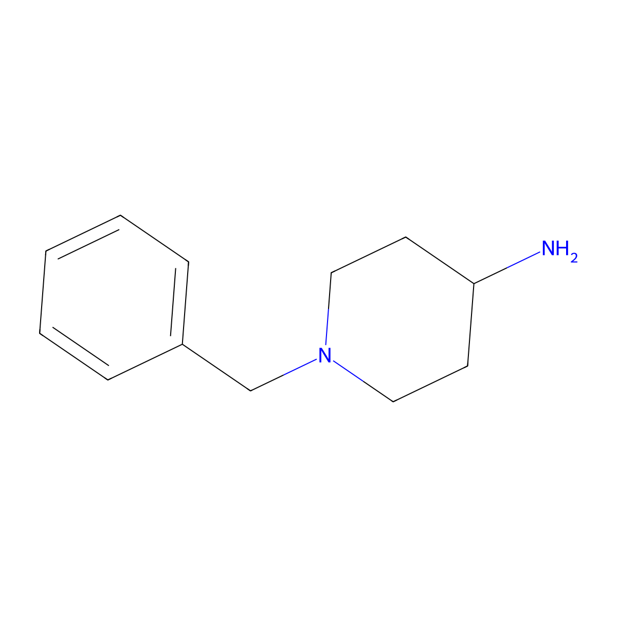 1-Benzyl-4-piperidylamine molecular structure, CAS 50541-93-0