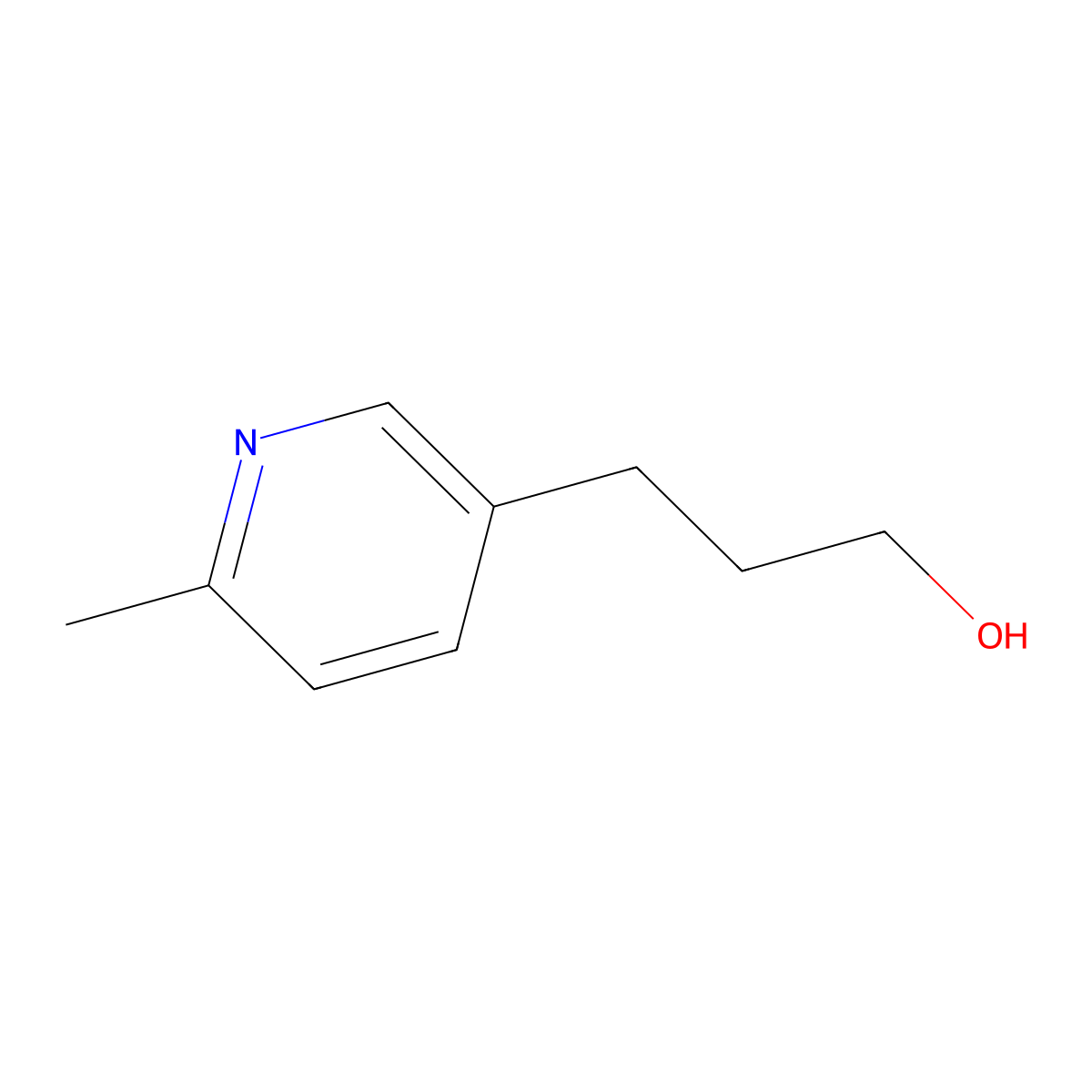 3-(6-Methylpyridin-3-yl)propan-1-ol molecular structure, CAS 50542-82-0