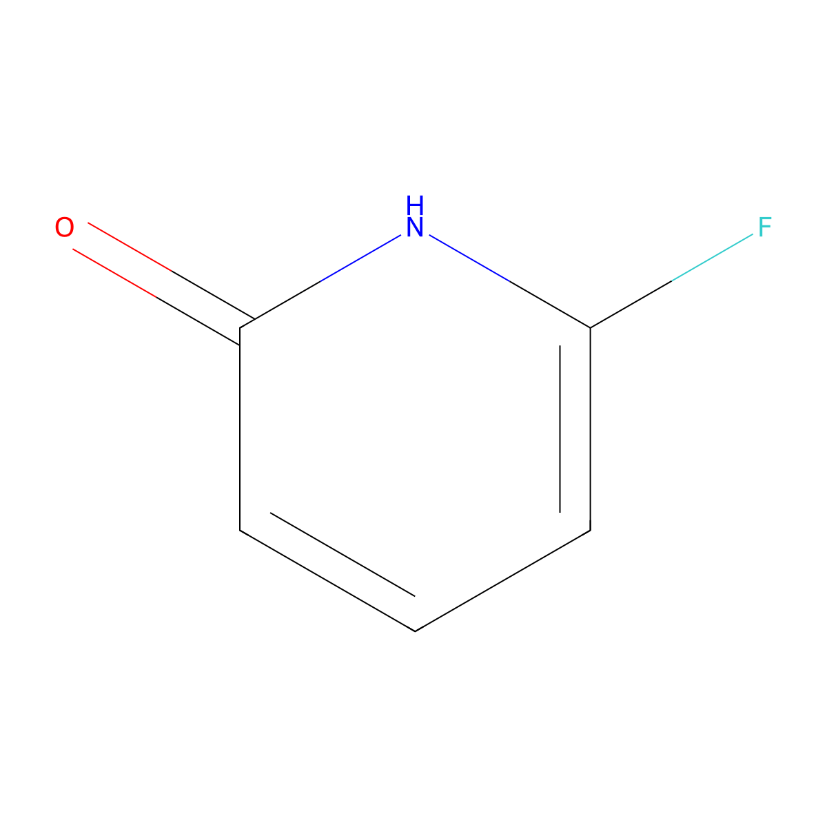 2-Fluoro-6-hydroxypyridine molecular structure, CAS 50543-23-2