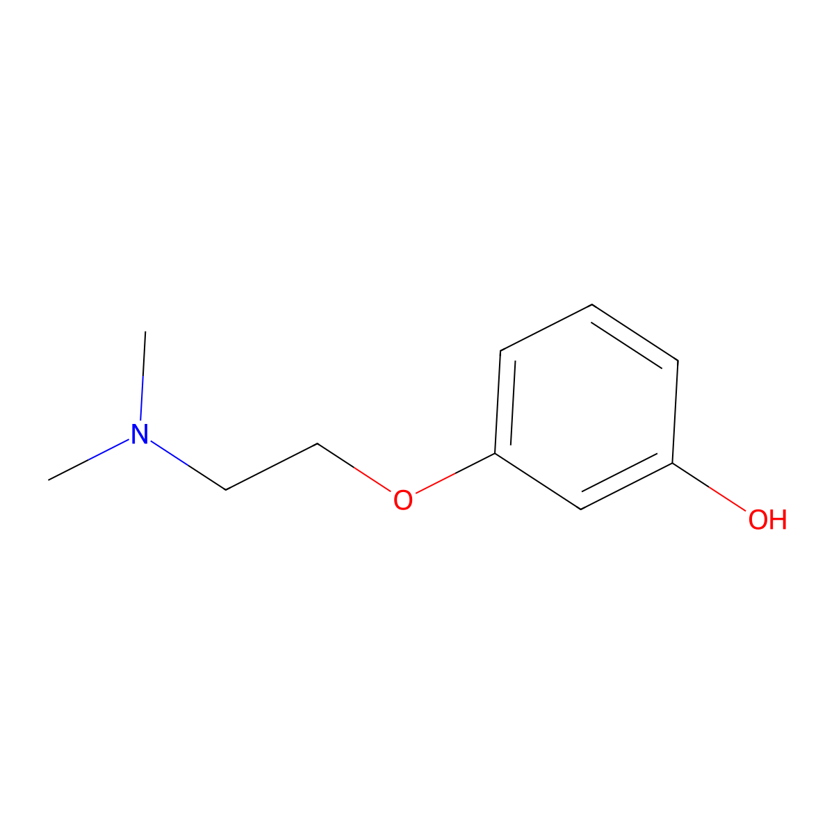 3-(2-(Dimethylamino)ethoxy)phenol molecular structure, CAS 50544-44-0
