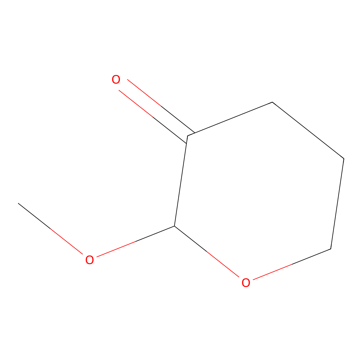 2-Methoxyoxan-3-one molecular structure, CAS 50545-08-9