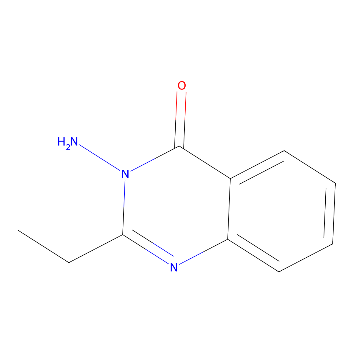 3-Amino-2-ethylquinazolin-4(3H)-one molecular structure, CAS 50547-51-8