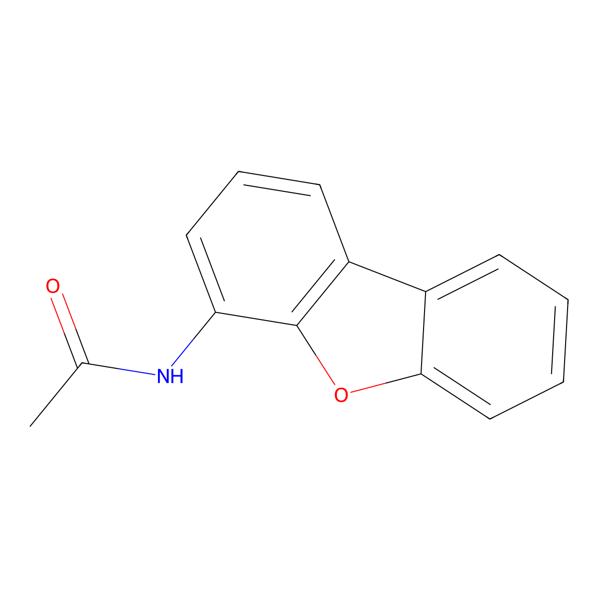 4-Acetamidodibenzofuran molecular structure, CAS 50548-37-3