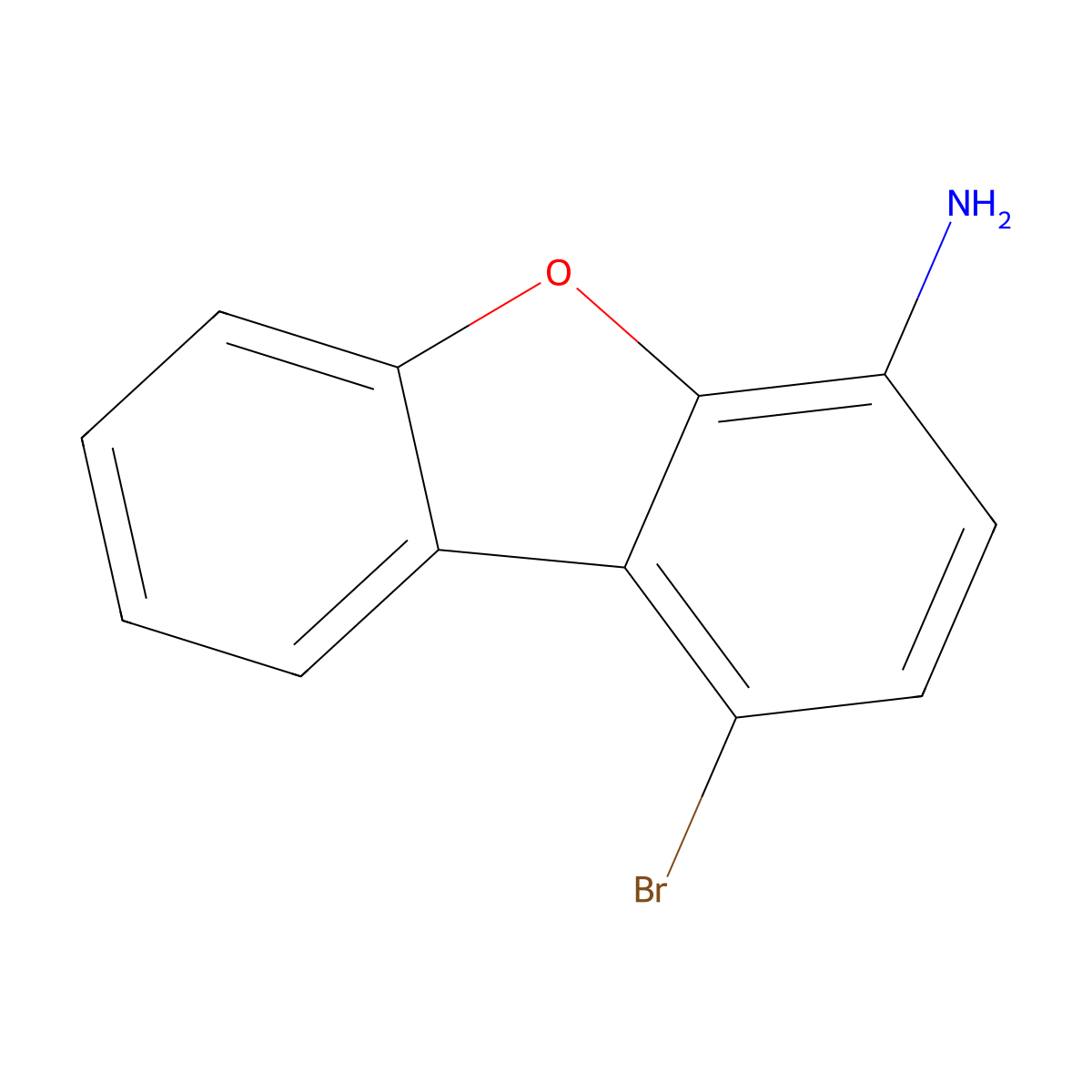 1-Bromodibenzo[b,d]furan-4-amine molecular structure, CAS 50548-39-5