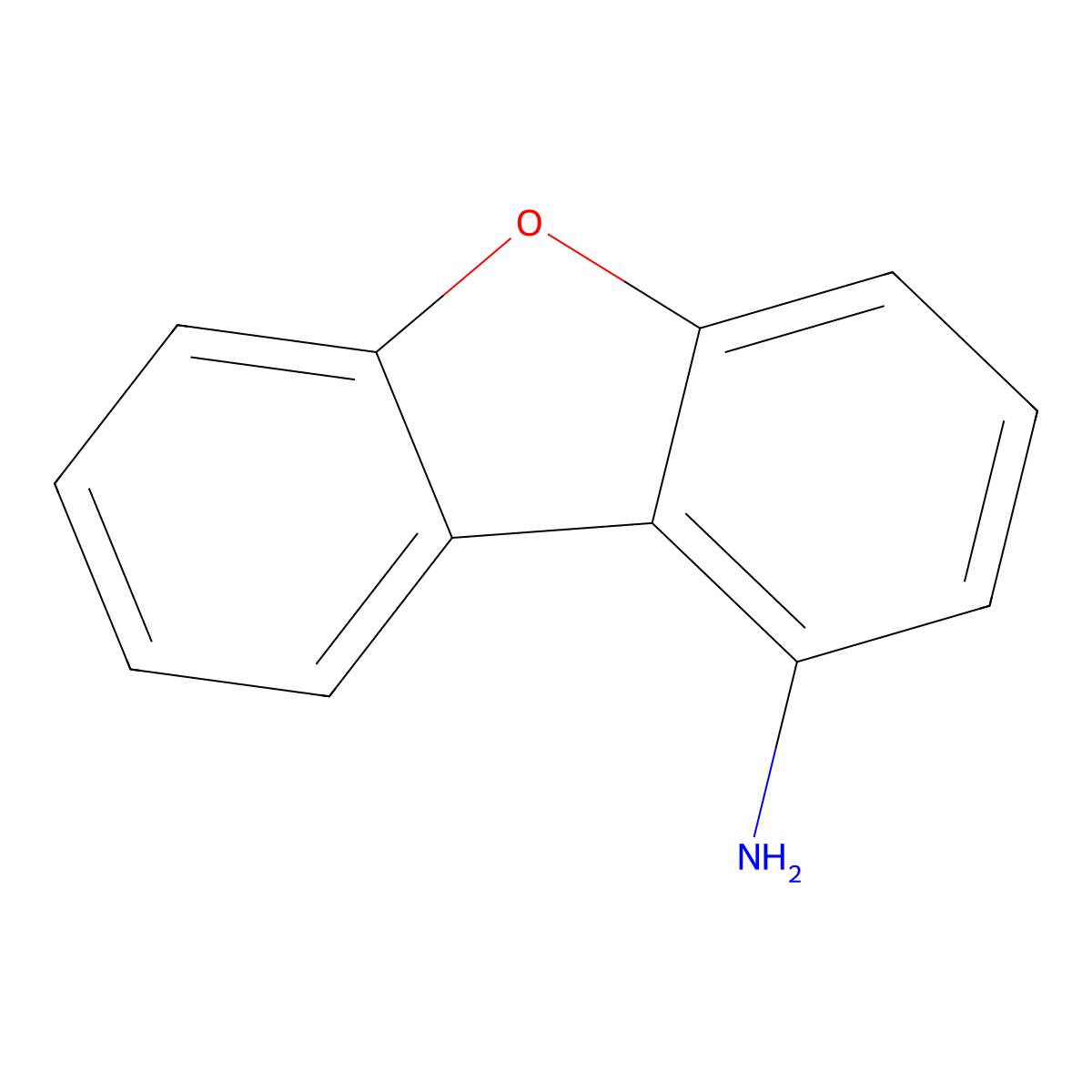 1-Dibenzofuranamine molecular structure, CAS 50548-40-8