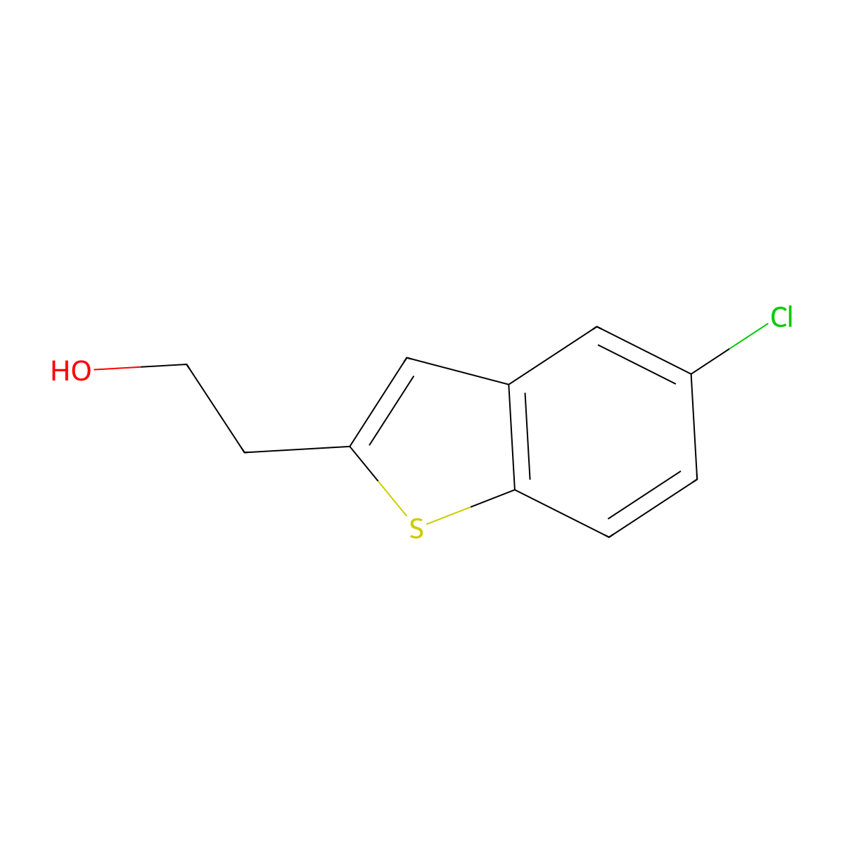 2-(5-Chlorobenzo[b]thiophen-2-yl)ethanol molecular structure, CAS 50548-48-6