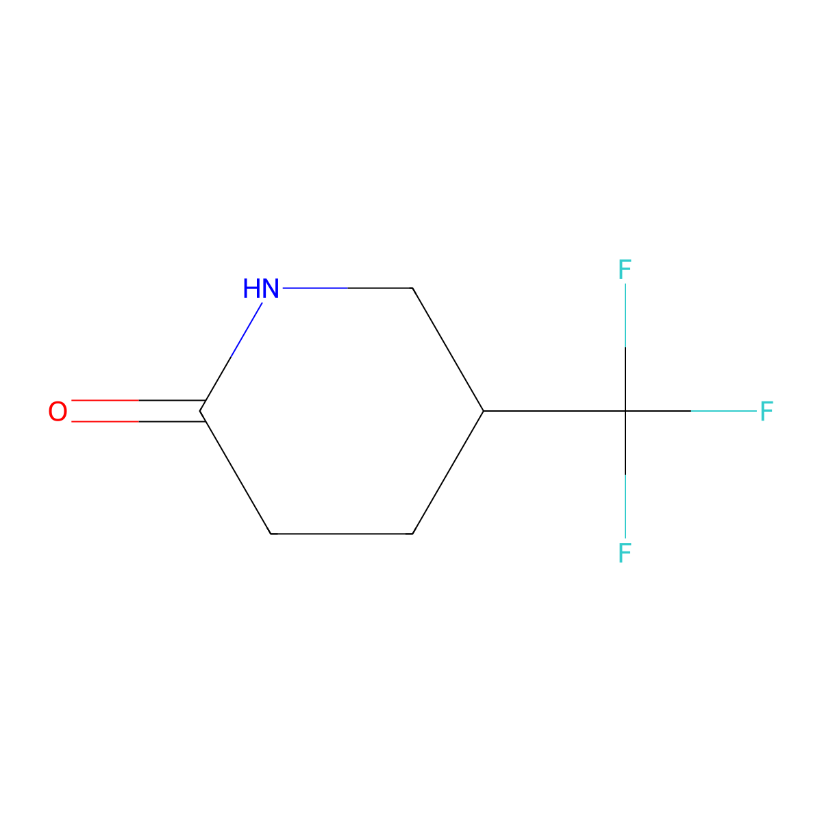 5-(Trifluoromethyl)piperidin-2-one molecular structure, CAS 50549-24-1