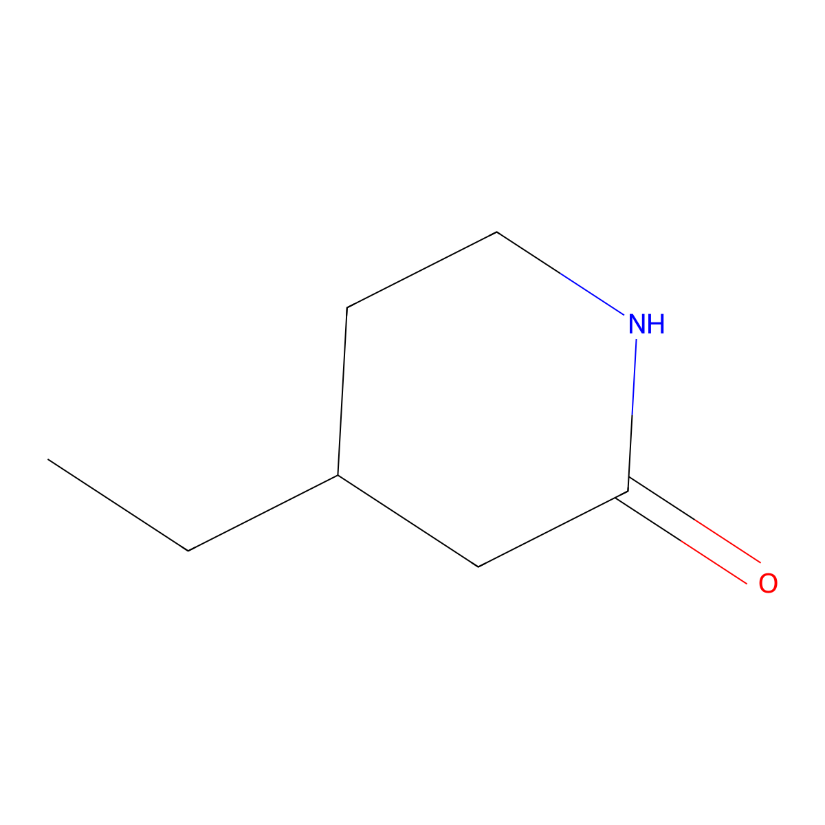 4-Ethylpiperidin-2-one molecular structure, CAS 50549-26-3