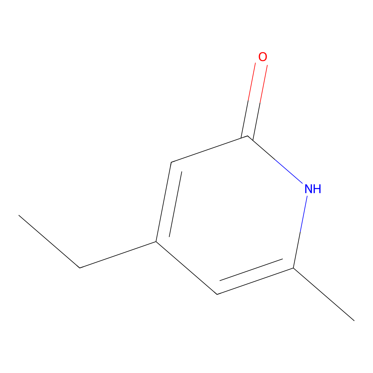 4-Ethyl-2-hydroxy-6-methylpyridine molecular structure, CAS 50549-37-6