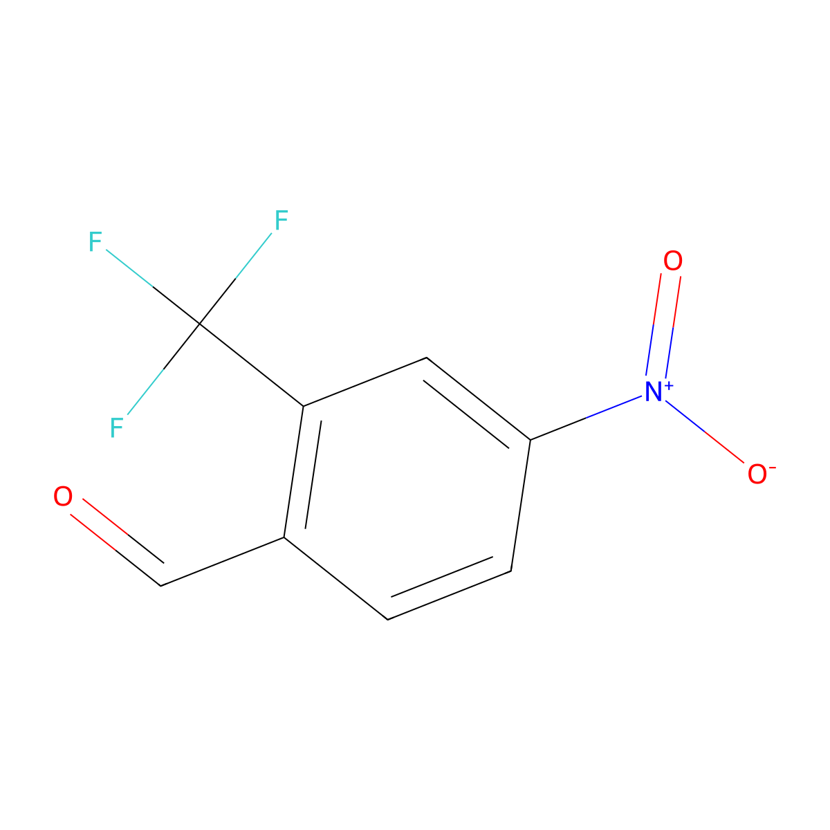 4-Nitro-2-(trifluoromethyl)benzaldehyde molecular structure, CAS 50551-17-2