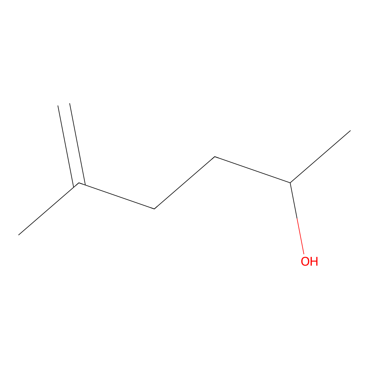 5-Methyl-5-hexen-2-ol molecular structure, CAS 50551-88-7