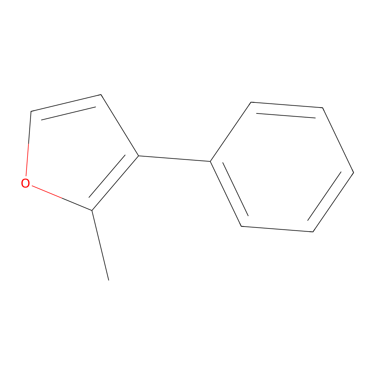 Furan, 2-methyl-3-phenyl- molecular structure, CAS 50552-26-6
