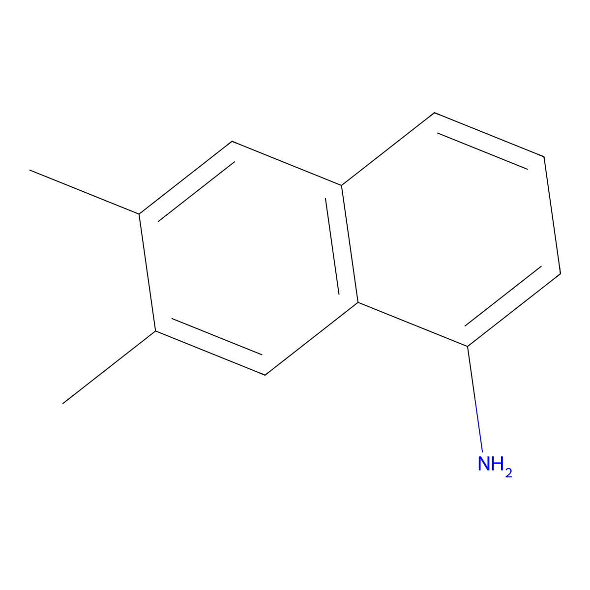 6,7-Dimethylnaphthalen-1-amine molecular structure, CAS 50558-76-4