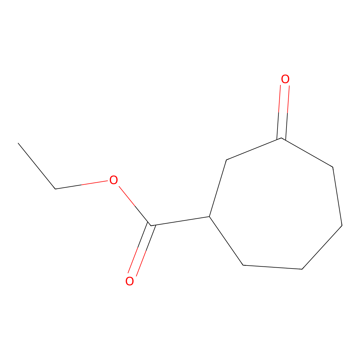 Ethyl 3-oxocycloheptane-1-carboxylate molecular structure, CAS 50559-00-7